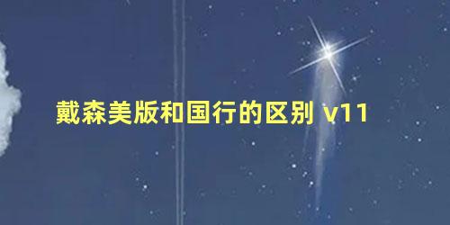 戴森美版和国行的区别 v11